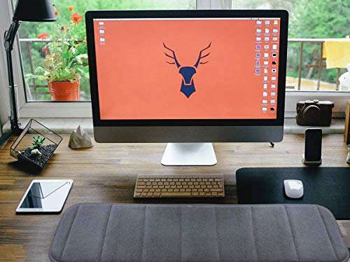 Lakobos Keyboard Wrist Rest Gaming Memory Foam Hand Palm Rest Wrist Rest Support for Office, Computer, Laptop, Mac Typing and Wrist Pain Relief and Repair
