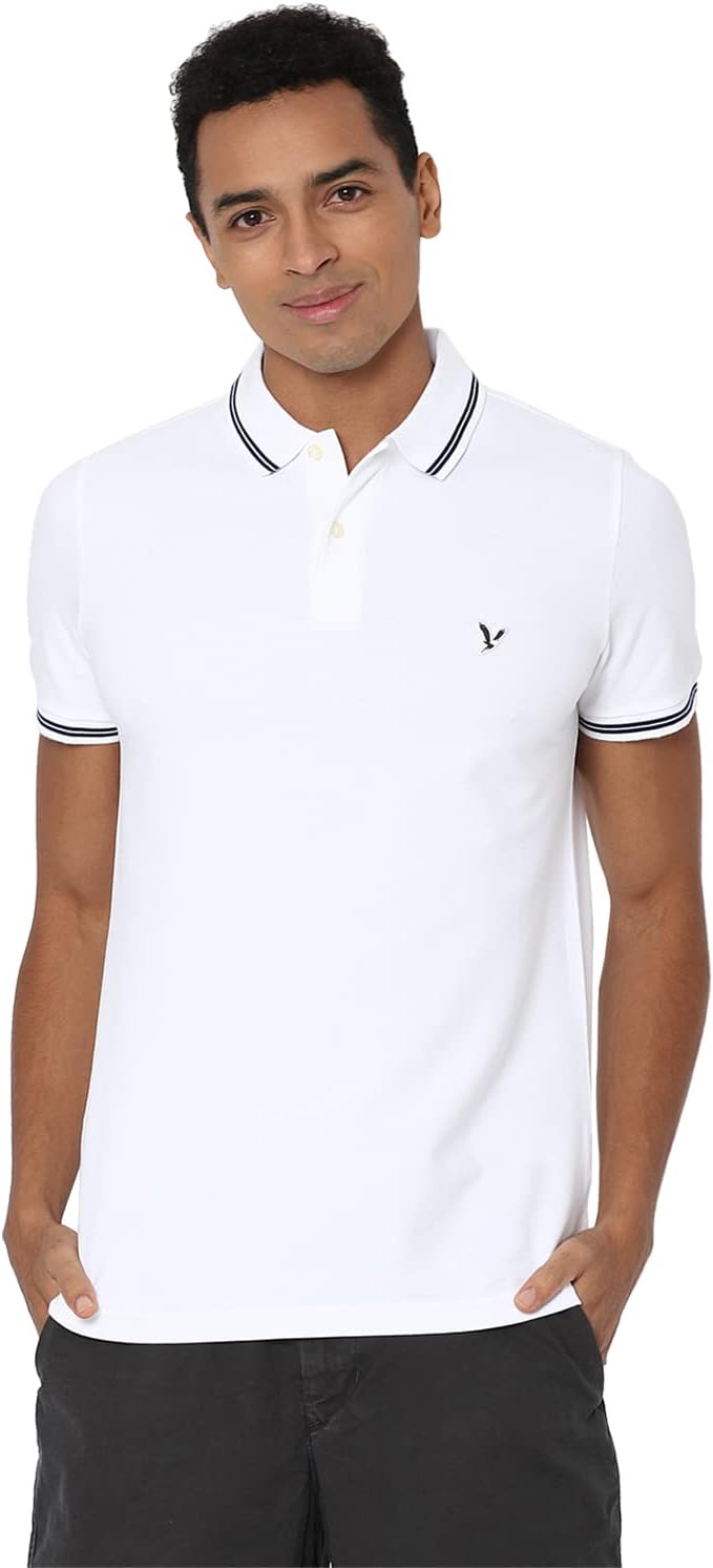 American Eagle Men's Slim Fit Pique Polo Shirt