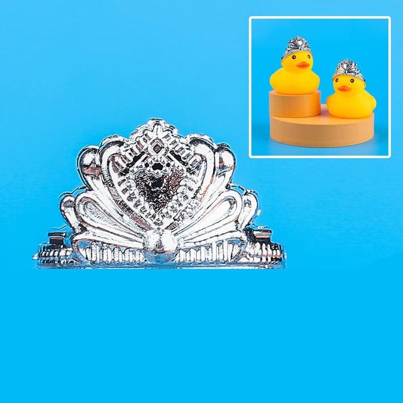 YUERFEILA Rubber Duck Bath Duck Toys for Toddlers Boys Girls,Squeak and Float Yellow Ducks in Bulk Baby Shower Duck Decorations Party Favors (Duck with Crown)