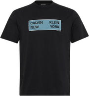 mens Ss 30s Eu Ckny Box Graphic Tee Lv04rd816g T-Shirts (pack of 1) - Black
