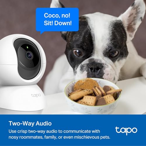 Tapo_Pan/Tilt Security Camera, 1080P, Motion Detection, 2-Way Audio, Night Vision