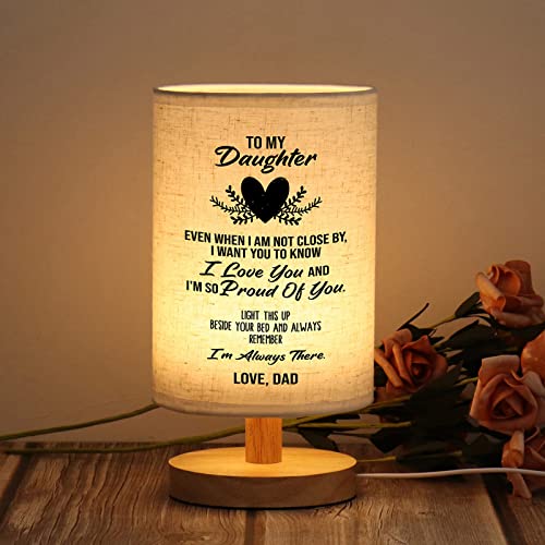 WSYEAR Daughter Gifts from Dad-Birthday Gifts for Daughter from Dad,Table Lamp Father to Daughter Gifts for Birthday Anniversary Wedding Gifts