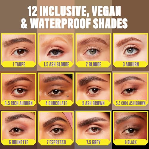 NYX Professional Makeup Micro Brow Pencil, Ultra-Fine, Dual-Ended, Precise Eyebrow Pencil with Retractable Tip and Spoolie Brush, Shade: Ash Brown (05)
