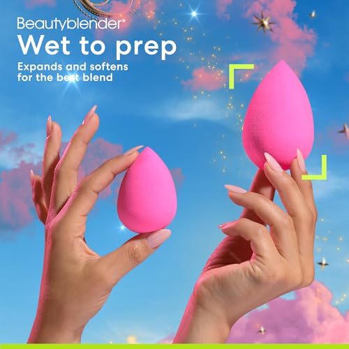 Beautyblender® | Stardust 2-Piece Beauty Blender Blend and Bake Set, Original Pink Makeup Sponge and Limited Edition Power Pocket Puff