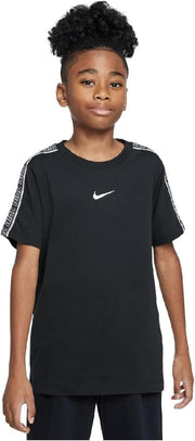 Unisex Kids Sportswear Club+Poly 2 TEES AND T-SHIRTS (pack of 1) - BLACK