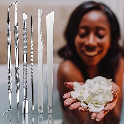 MAKINGTEC Ingrown Toenails Pedicure Tool Kit Nail Treatment Care Stainless Steel Ingrown Toenail Repair Tools Surgical Grade Ingrown Toe Nail File Pedicure Manicure Pain Relief Tools (7 Pieces)