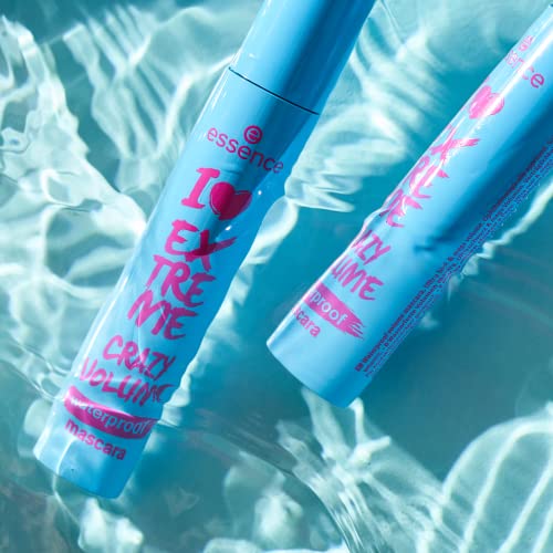 Essence I LOVE EXTREME CRAZY VOLUME waterproof mascara, Black