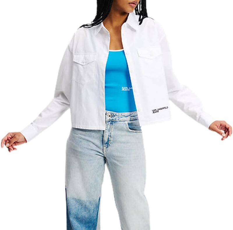 Women's Logo Shirt Blouse - White