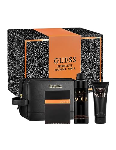 Guess Seductive Noir Giftset for Men EDT 100ML+ Deo Spray 226ML + SG 100ML + Pouch