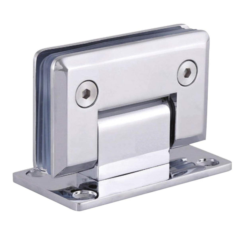Royal Apex Heavy Duty 90 Degree Glass Door Cupboard Showcase Cabinet Clamp Glass Shower Doors Hinge Wall-to-Glass With Zinc,Chrome - DT-301