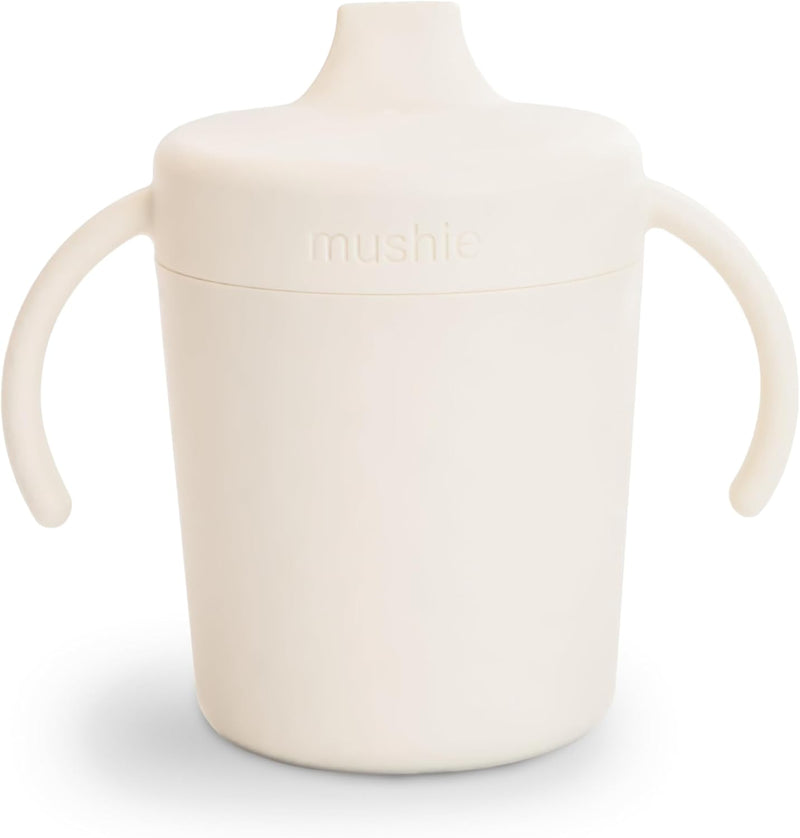 Trainer Sippy Cup - BPA-Free Baby Cup with Removable Lid & Easy-Grip Handles - Dishwasher Safe Danish-Designed Toddler Cup for 6+ Months - 230ml Capacity Sage - Ivory