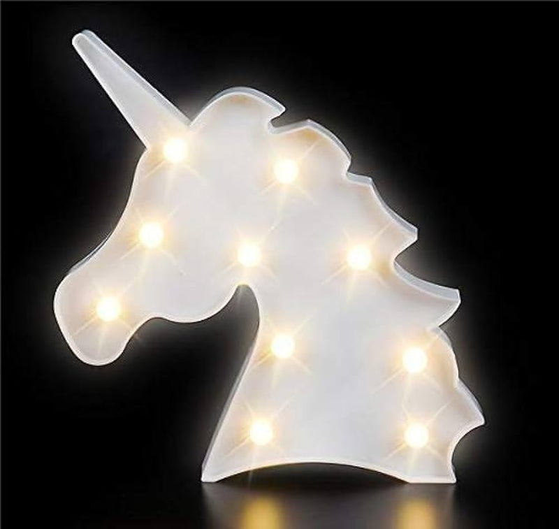 Goldedge White Mini Marquee Light - Unicorn Face, Birthday Gifts, Return Gifts, Decoration, Theme, Event