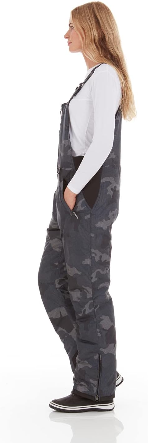 Arctic Quest womens Ski Snow Bibs Pants Insulated Water Resistant Overalls Snowboarding Winter Waterproof Pants Overalls (pack of 1)