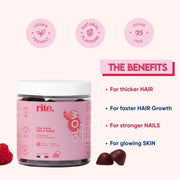 rite GLOW x3 month pack for optimal results 2000% Dv Biotin With Zinc, Selenium Hair Growth, Stronger Nails & Healthy Skin Sugar free