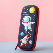 Pencil Case for Kids Boys, Astronaut Large Capacity Waterproof Pencil Box with Compartments Cute Pen Pouch for Kindergarten and School