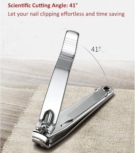 Saeed Arabzon™ Heavy Duty Stainless Steel Nail Clippers Nail Cutter Grooming Tool - Pack Of 1: Durable, Safe, Hygienic For–Kids, Men And Women, Clean And Smooth Cuts, Easy Home Manicure And Pedicure.