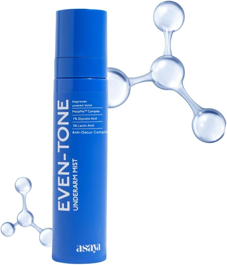Asaya Even Tone Underarm Mist Lightweight Spray for Underarm Pigmentation Removal & Odour Control Even Tone Underarm Mist for Dark Underarms 100 ml