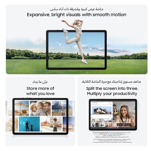 Samsung Galaxy Tab A9 WiFi Android Tablet, 8GB RAM, 128GB Storage, Navy (UAE Version)
