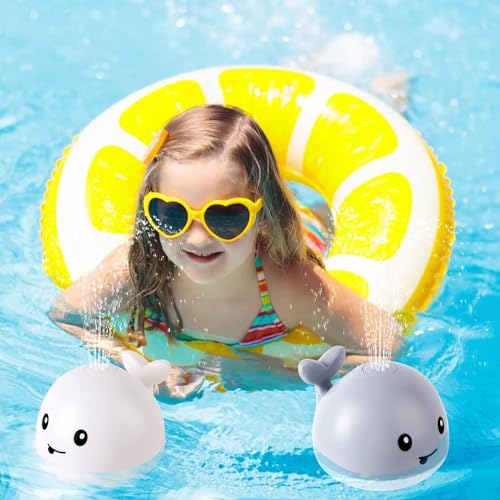 KASTWAVE Bath Fountain Toy 6-12 12-18 Months, Spray Water Pool Bathtub Toys for Toddlers 1-3 2-4 Infant Kid Baby 2 3 4 5 Shower Gifts