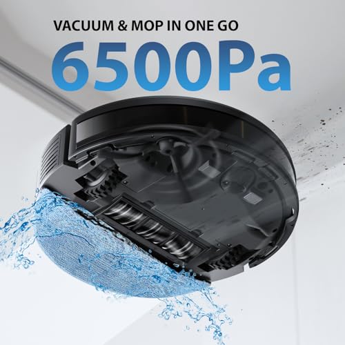 ECOVACS DEEBOT Y1 Pro Plus Robot Vacuum Cleaner with Auto-Empty Station, 2 IN 1 Vaccum and Mop 6500Pa Suction, Advanced LDS Navigation Technology & True Mapping Support Multi-Floor -1 Year Warranty