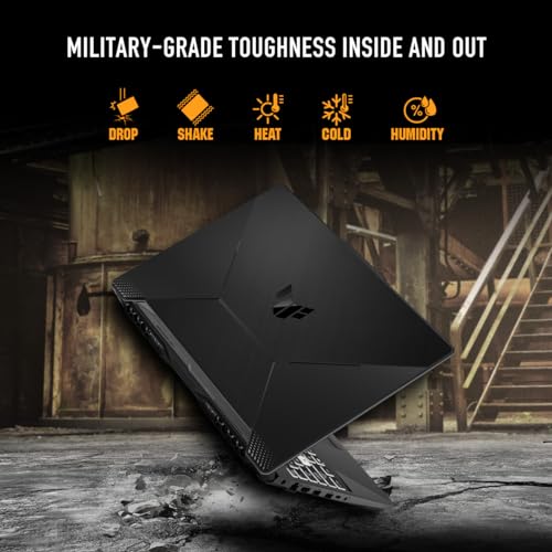 ASUS TUF Gaming A15 Gaming Laptop, 15.6” FHD 144Hz Display, NVIDIA® GeForce RTX™ 3050, AMD Ryzen™ 5 7535HS, 8GB DDR5, 512GB PCIe® Gen4 NVMe™ SSD, Wi-Fi 6, Windows 11, FA506NC-ES51