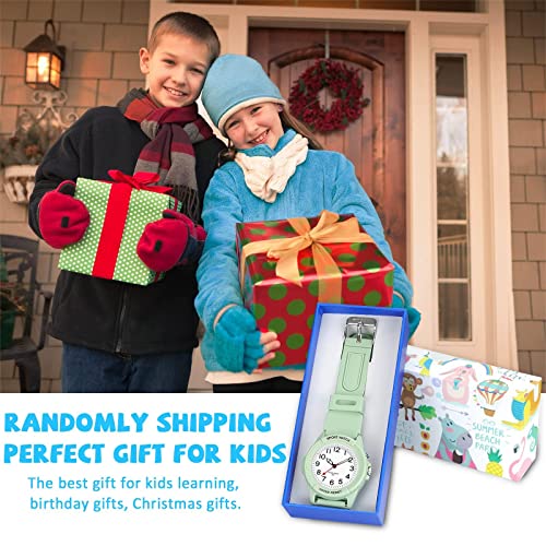 Kids Analog Watch for Boys Girls, Waterproof Time Teaching Watch with Night Light, Easy to Read and Learning Time for Children 6-18