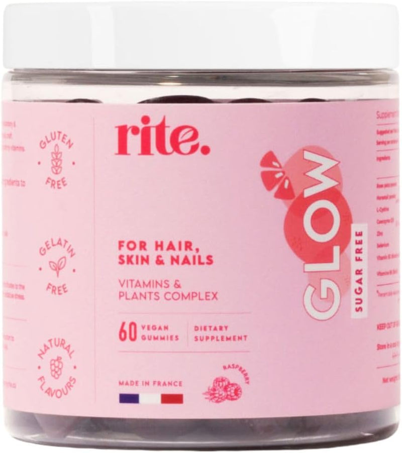 rite GLOW x3 month pack for optimal results 2000% Dv Biotin With Zinc, Selenium Hair Growth, Stronger Nails & Healthy Skin Sugar free