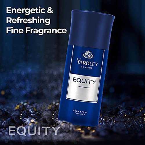 Yardley London Gentleman Classic & Equity Deodorant Body Spray - 150ml(Pack of 3) Modern Masculine Fragrance & Marine Sea & Fruity Notes For Long Lasting Odor Protection Assorted Pack