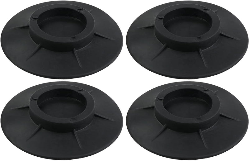 The Lord of the Tools 4PCS Washing Machine Foot Pads Anti Vibration Rubber Feet Anti-Slip Anti Shock Mat Universal for Washer Dryers Noise Dampening Black