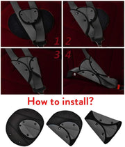 KOWVOWZ 4Pcs Seat Belt Pads, Children Car Safety Kids Seatbelt Adjuster Cover Strap Mash Shoulder Pad Children Seat Belt Clips, Car Safety Strap Protection for Children Adults, Seatbelt Clip