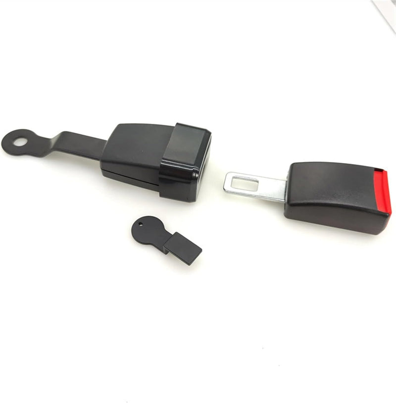 THE WHITE SHOP Car Seatbelt Buckle Guard, Children Seat Belt Lock Seatbelt Buckle Cover with 2 Keychains Buckle Guard Fit Most Car Accessories(Red)