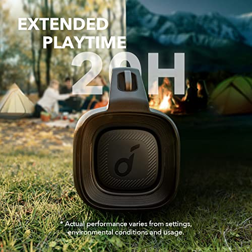 soundcore Anker Motion Boom Plus Outdoor Speaker with 80W Booming Sound, 20H Playtime, IP67 Waterproof and Dustproof, Type-C, Custom EQ, Bluetooth 5.3, Portable Bluetooth Speaker For Outdoors, Camping