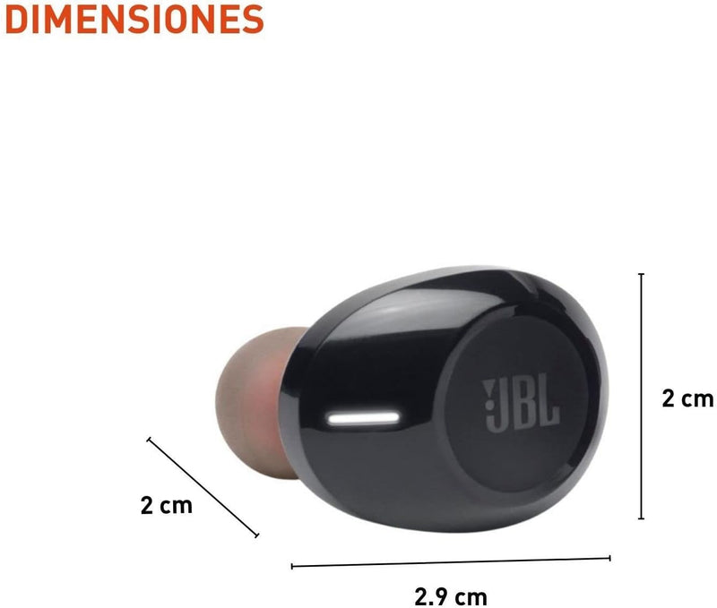 JBL Tune 125TWS True Wireless In-Ear Headphones - JBL Pure Bass Sound, 32H Battery, Bluetooth, Fast Pair, Comfortable, Wireless Calls, Music, Native Voice Assistant, Android and iOs Compatible (Black)