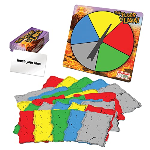 The Floor is Lava! Interactive Board Game for Kids and Adults (Ages 5+) Fun Party, Birthday, and Family Play | Promotes Physical Activity | Indoor and Outdoor Safe