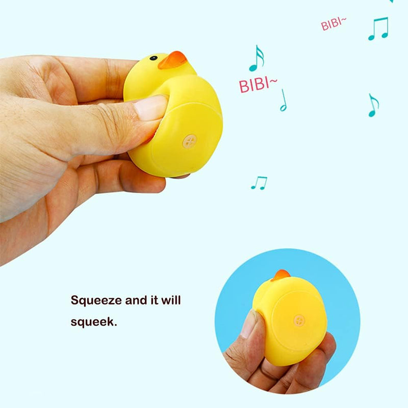 YUERFEILA 30PCS Mini Rubber Duck Bath Duck Toys for Toddlers Boys Girls,Squeak and Float Rubber Ducks in Bulk Baby Shower Duck Decorations Party Favors