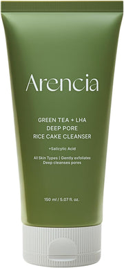 Salicylic Acid, Green Tea + LHA Deep Pore Rice Cake Cleanser Deep Pore Cleansing, Acne Face Wash, Blackhead Remover, 5.07 fl oz - Unscented