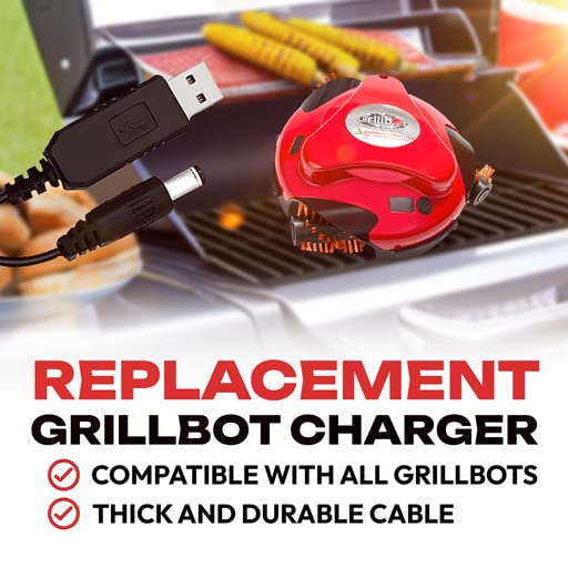Grillbot Automatic BBQ Grill Cleaning Robot - Replacement USB Charger