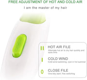 SUNHOME Foldable1200W Mini Hair Dryer. Easy storage hook. Travel portable Hair Dryer Green/White