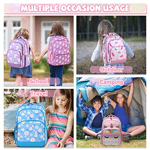 Kids School Backpack Lunch Box Bag Pencil Case Combo,Vaschy Children Bookbag Schoolbag Set for Preschool/Kindergarten/Elementry School Supplies Boys Girls