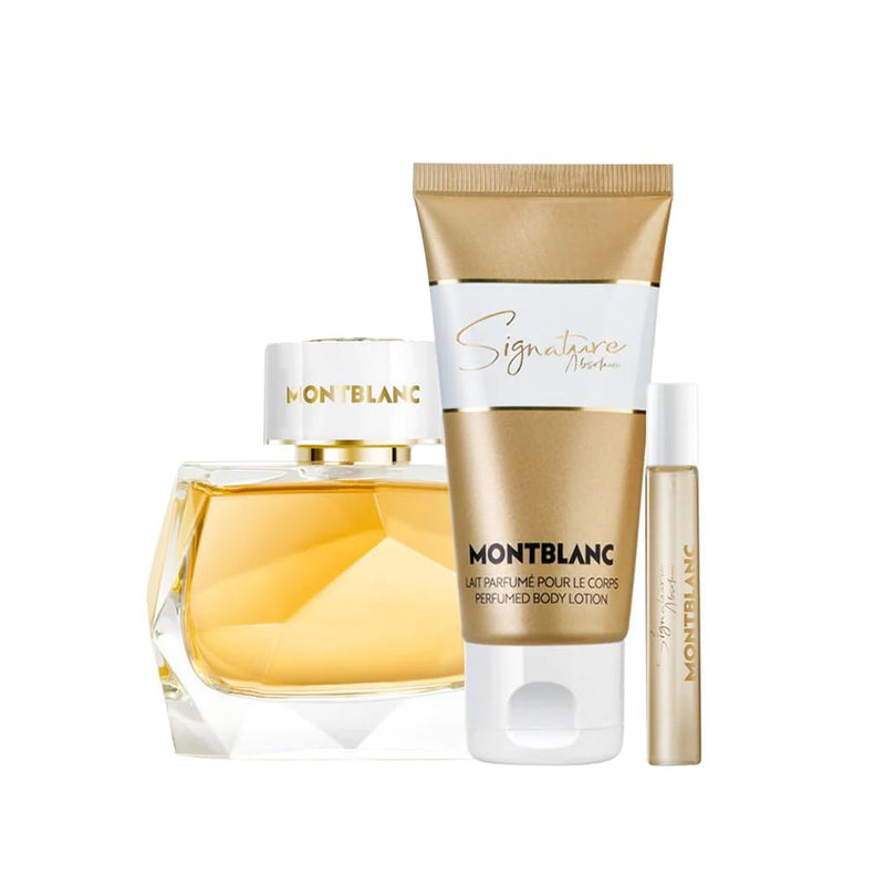 MONTBLANC Signature Absolu Perfume Gift Set for Women - EDP 90ml + 7.5ml + Body Lotion 100ml