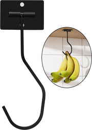 Banana Hook,Banana Hook Under Cabinet,Self-Adhesive, Foldable Hanger To Keep Bananas Fresh - 1 Pack