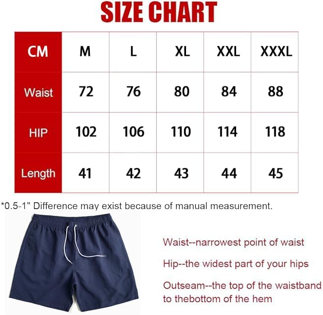 BananaHome Men's Swim Trunks Quick Dry Beach Shorts with Pockets and Mesh Lining, Dry Swim Trunk, Casual Sports Lightweight Swimsuit