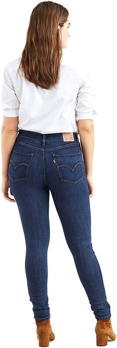 Levi's Women's 18882-0047 721 High Rise Skinny Jeans, Dark Indigo - Flat Finish, 26W / 30L