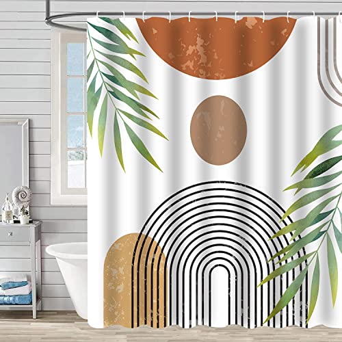 Sabia Abstract Modern Boho Shower Curtain,Bathroom Curtain Waterproof and Dampproof That Fits Perfect to Every Bath Decor - Ideal to Brighten Up Your Bathroom at Home