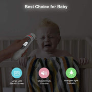 SKY-TOUCH Digital Infrared Thermometer for Forehead & Ear,Accurate Readings for All Ages,with LCD Display, Fever Alarm & Memory Recall Hygienic for Home & Travel