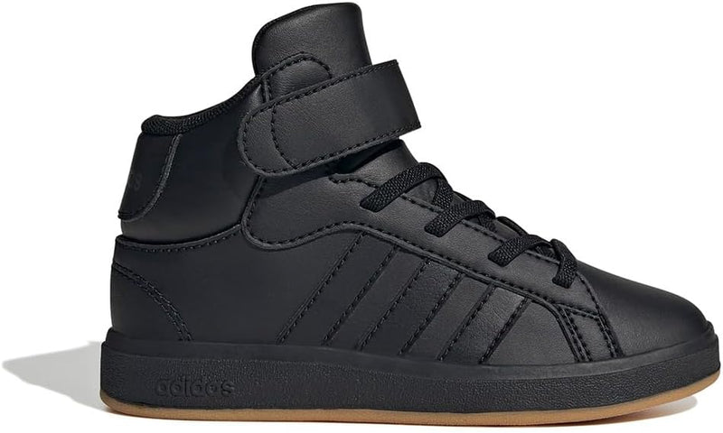 Grand Court Mid Unisex Kids Shoes - Black
