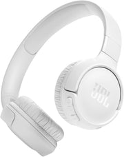 JBL Tune 520C USB-C Wired Headphones Hi-Res Audio, Pure Bass Sound, 3-Button Remote, Padded On-Ear Design Purple - JBL Tune 520BT white