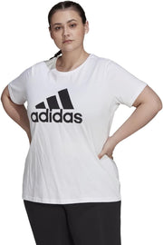 womens Essentials Logo T-Shirt (Plus Size) T-Shirt (pack of 1) - White/Black