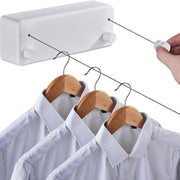 NA Telescopic Clothesline Non-perforated Indoor Wall Hanging Balcony Invisible Hanger Cool Clothes Magic 304 Stainless Steel Wire Rope