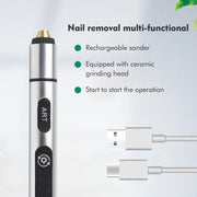 Electric Engraving Tool Kit, Azonee USB Cordless Rechargeable Engraving Pen With 4 Tungsten Carbide Tip, Mini DIY Rotary Engraver for Carving Leather Wood Metal Stone Plastic Jewelry Glass(Silver)